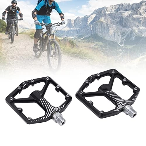 Mountainbike-Pedales : Mountainbike Pedal, Ultraleicht rutschfeste Fahrradlager Pedale Mountain Aluminium Fahrradpedale Plattform (4, 7x3, 9x0, 9 Zoll)(Schwarz)