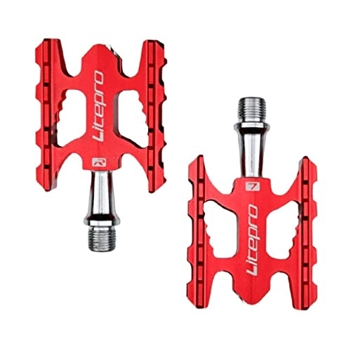 Mountainbike-Pedales : NC 1 Paar Leichte Fahrradpedale Hohles Design Mountainbike Pedal Sets - Rot