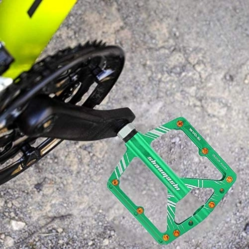 Mountainbike-Pedales : SHYEKYO BIKEIN 9 / 16 Ultraleichte Aluminiumlegierung Mountainbike Pedal BIKEIN Fahrradzubehör Exquisite Verarbeitung, für Fahrräder(Grün)