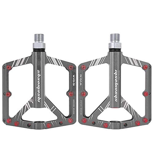 Mountainbike-Pedales : VGEBY1 Fahrradpedal, 7 Farben erhltlich Ultraleicht Aluminiumlegierung Mountain Road Bike Pedal Radfahren Ersatz(Titan)