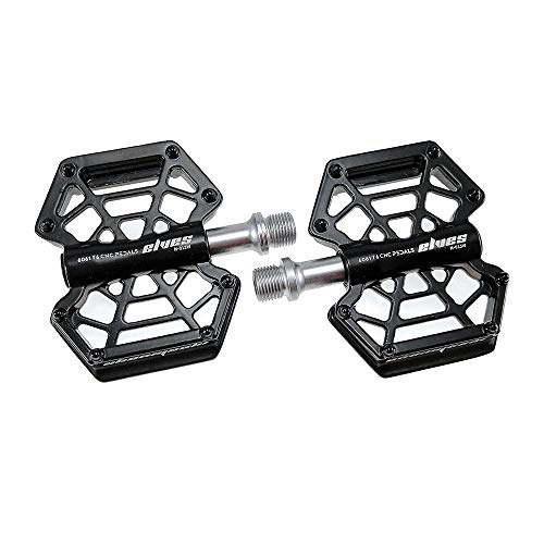 Mountainbike-Pedales : WanuigH Fahrradpedale Magnesium-Legierung Lager Pedal Mountainbike Pedal Folding Fahrrad-Pedal rutschfeste Fahrradpedale (Farbe : Black, Size : One Size)