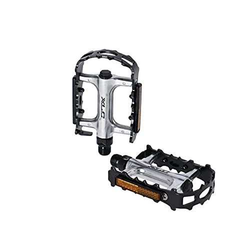 Mountainbike-Pedales : XLC Unisex – Erwachsene MTB Pedal PD-M28, Silber / schwarz, One Size