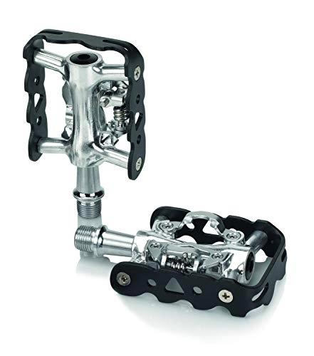 Mountainbike-Pedales : XLC Unisex – Erwachsene System-Pedal PD-S20, Schwarz, Silber, One Size
