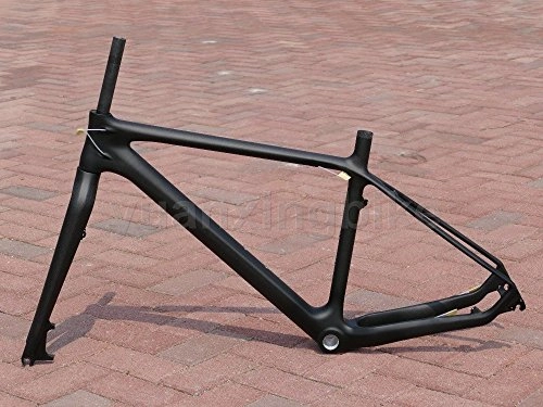 Mountainbike-Rahmen : 207 # Toray Carbon MTB Rahmen Full Carbon 3 K Glänzend Mountain Bike 26er BB30 Rahmen 43, 2 cm Gabel Headset
