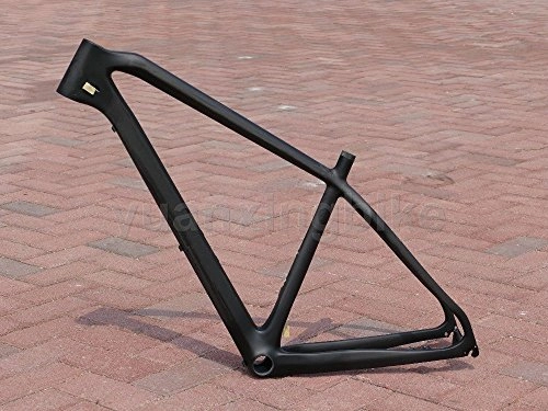 Mountainbike-Rahmen : 225 # Toray Carbon MTB Rahmen, Full Carbon UD Glossy Mountain Bike 29er Rahmen 38, 1 cm Headset