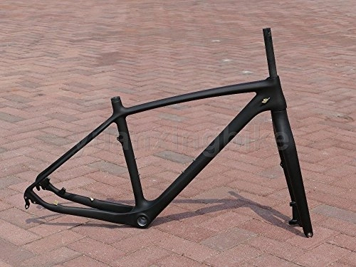 Mountainbike-Rahmen : 501 # Toray Carbon MTB Rahmen, Full Carbon UD Glossy Mountain Bike 27.5ER 650B BB30 Rahmen 43, 2 cm Gabel Headset