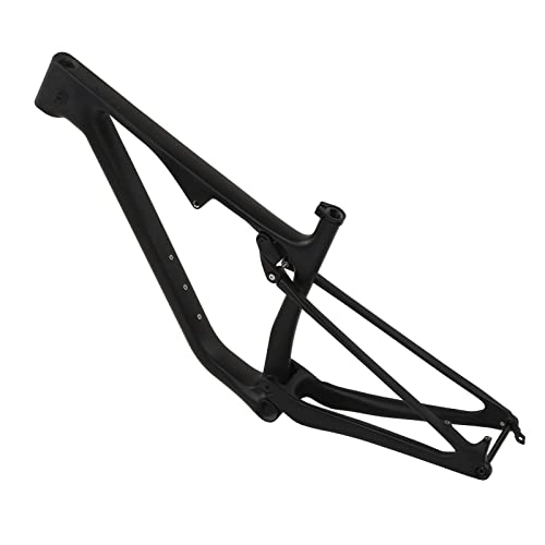Mountainbike-Rahmen : Changor Vollgefederter Mountainbike-Rahmen, hohe Härte, stoßdämpfender Fahrradrahmen, leicht für raues Gelände