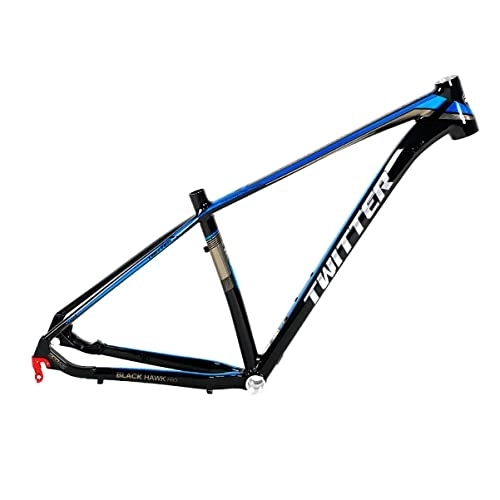 Mountainbike-Rahmen : DFNBVDRR MTB-Rahmen 27.5 / 29er Mountainbike-Rahmen 17'' Aluminium-Legierung Scheibenbremse Fahrradrahmen Schnellspannachse 135mm BSA68 Verlegung Intern (Color : Blue, Size : 17x29'')
