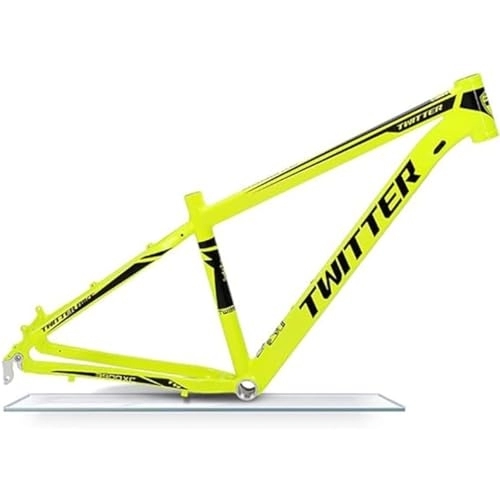 Mountainbike-Rahmen : DHNCBGFZ 27, 5er 29er Mountainbike Rahmen Hardtail XC Scheibenbremse Rahmen Aus Aluminiumlegierung 15, 5'' / 17'' / 19'' MTB-Rahmen QR 9x135mm Interne Führung (Color : Fluorescent Yellow, Size : 29x19'')