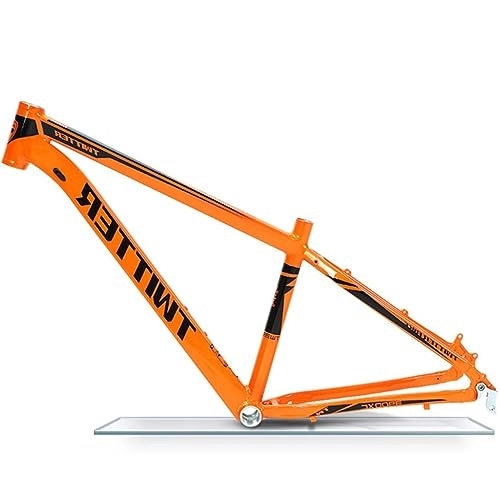 Mountainbike-Rahmen : DHNCBGFZ 27, 5er 29er Mountainbike Rahmen Hardtail XC Scheibenbremse Rahmen Aus Aluminiumlegierung 15, 5'' / 17'' / 19'' MTB-Rahmen QR 9x135mm Interne Führung (Color : Orange, Size : 27.5x19'')