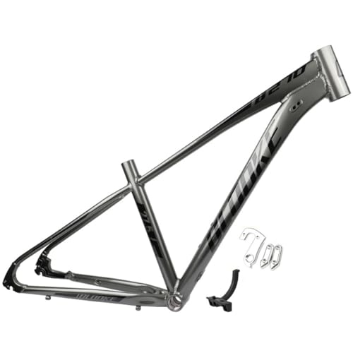 Mountainbike-Rahmen : DHNCBGFZ Mountainbike-Rahmen 27, 5 Zoll Aluminiumlegierung Hardtail AM MTB-Rahmen 14, 5'' / 16'' / 18'' Innenführung Schnellspanner 135 Mm BB68 Mm 4 Farben (Color : Light Gray, Size : 27.5x14.5'')