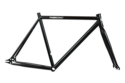Mountainbike-Rahmen : FabricBike - Fahrrad Rahmen mit Gabel, viele Farben alle Größen, Hi-Ten Stahl, Fixed Gear, Single Speed Frame (Black, S-49)