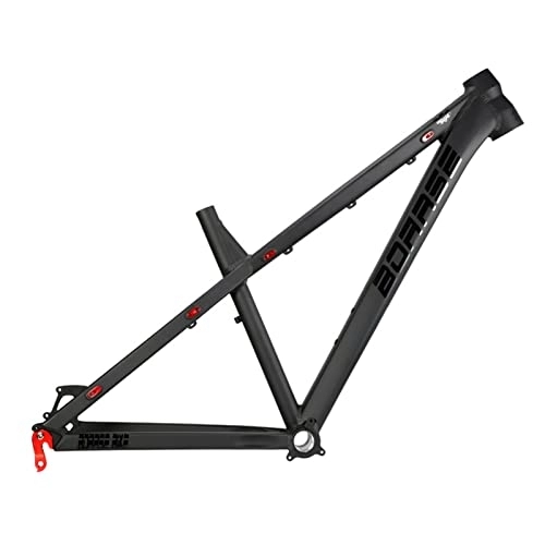 Mountainbike-Rahmen : Fahrradrahmen, ultraleichter Hardtail-AM10-mm-Schnellspannrahmen aus schwarzer Aluminiumlegierung, 30, 8-mm-Sattelstütze, kompatibel mit 27, 5 / 26-Zoll-, geradem / konischem Rohr (S : 27.5in)