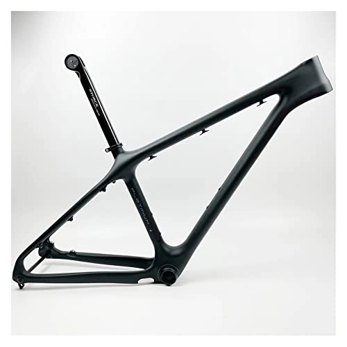 Mountainbike-Rahmen : FAXIOAWA Carbonfaser-roter MTB-Fahrradrahmen 27, 5er T800 MTB-Carbonrahmen Carbon-Mountainbike-Rahmen Carbonrahmen (Farbe: Schwarz, Größe: Rahmen)