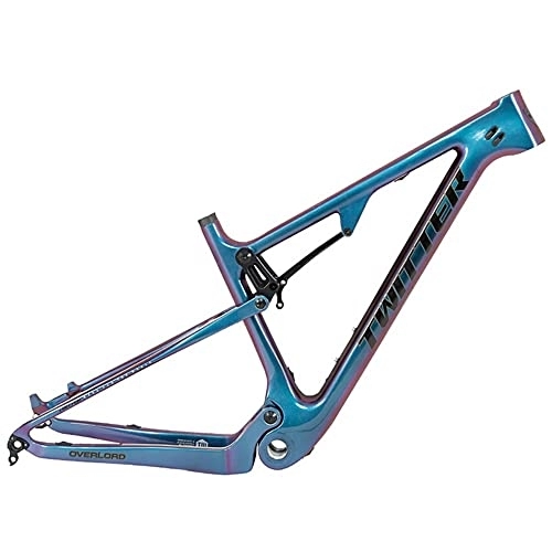 Mountainbike-Rahmen : FAXIOAWA Fahrradrahmen mit Vorderradaufhängung, Mountainbike-Rahmen aus Kohlefaser, 29er XC-Offroad-Klasse, Stoßdämpfer-Fahrrad (ohne Stoßdämpfer) (Größe: 29 x 17 Zoll)