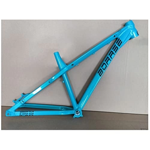 Mountainbike-Rahmen : HIMALO 26er 27.5er MTB Rahmen 17'' Hardtail Mountainbike Rahmen DH / XC / AM Aluminiumlegierung Starrer Rahmen Scheibenbremse QR 135mm (Color : Blauw, Size : 26x17'')