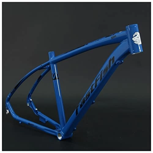 Mountainbike-Rahmen : HIMALO 29er MTB Rahmen Aluminiumlegierung Hardtail Mountainbike Rahmen 17'' XC Scheibenbremse Starrer Rahmen QR 135 Mm, Mit Headset (Color : Blauw, Size : 29x17'')