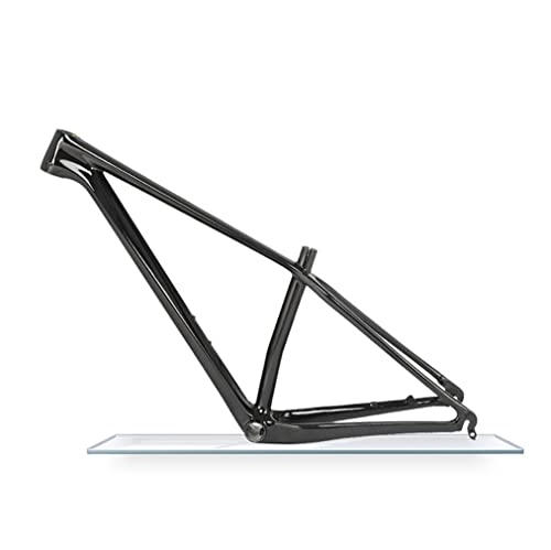Mountainbike-Rahmen : HIMALO Kohlefaser-MTB-Rahmen 27, 5er 29er Hardtail-Mountainbike-Rahmen 15'' / 17'' / 19'' XC AM Disc Brake Frame QR 135mm Routing Internal (Color : Glossy Black, Size : 29 * 17'')