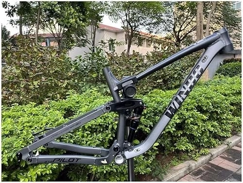 Mountainbike-Rahmen : InLiMa 27, 5er 29er Rahmen DH / XC / AM Enduro Mountainbike Rahmen 17'' / 18'' Aluminiumlegierung Scheibenbremsrahmen Steckachse 12 * 148mm Boost (Color : Dark Grey, Size : 27.5 * 18'')