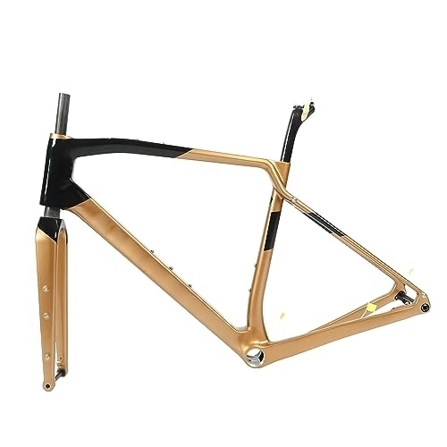 Mountainbike-Rahmen : Jiawu Carbonfaser-Mountainbike-Rahmen, Perfekt Passende Carbonfaser-Fahrradrahmen-Innenführung für Outdoor-Radfahren (S-43CM)