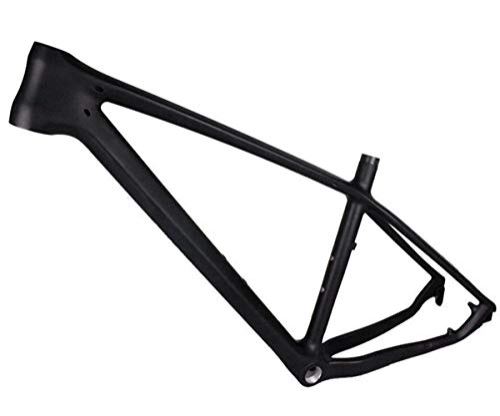 Mountainbike-Rahmen : LJHBC Fahrradrahmen T800 Carbon-Mountainbike-Rahmen MIB leichtes Fahrrad Kompatibel mit Schnellspanner 27.5ER (Color : Black, Size : 27.5er*15in)