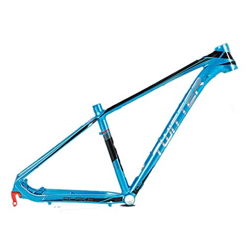 Mountainbike-Rahmen : MAIKONG Aluminiumlegierung Mountainbike-Rahmen 15, 5 / 17 / 19-Zoll glänzend Unibody Externe Kabelführung AL7005 Ultraleicht MTB 29-Zoll BB68, Blau, 17
