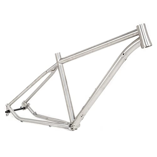 Mountainbike-Rahmen : Mountain Bike Titanlegierung Rahmen 27.5 / 29 Zoll Leichtgewichtiges MTB Fahrrad Rahmen 142mm Steckachse Scheibenbremse Rahmen 15.5 / 17 / 19'' Internes Routing Gute Stoßdämpfung ( Size : 27.5x15.5'' )