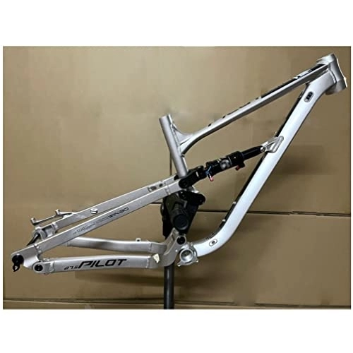 Mountainbike-Rahmen : MTB Aufhängungsrahmen 26er 27.5er 29er Enduro Mountainbike Rahmen DH / XC / AM Steckachse 12*148mm Boost Aluminiumlegierungs Rahmen 16, 5'' / 18'' Scheibenbremse Rahmen ( Color : Silver , Size : 27.5*16.5