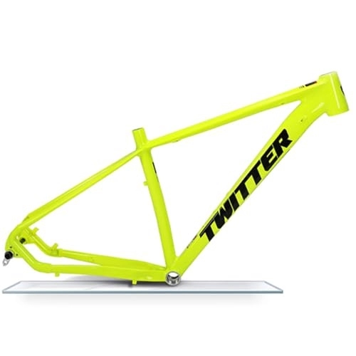 Mountainbike-Rahmen : MTB-Rahmen 27, 5 / 29er Aluminiumlegierung Trail-Mountainbike-Rahmen 15'' / 17'' / 19'' Scheibenbremse Steckachse 12x148mm Boost XC-Rahmen Verlegung Intern ( Color : Fluorescent yellow , Size : 27.5x19" )