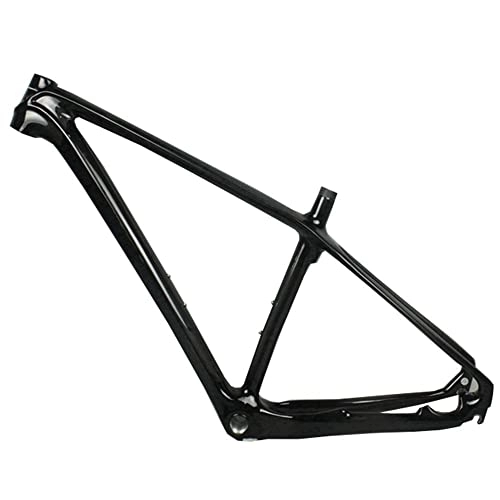 Mountainbike-Rahmen : OKUOKA Carbon Fahrrad Fahrradrahmen Leichtes Mountainbike T800 Kohlefaserrahmen Scheibenbremse 29ER Räder (Color : Black, Size : 21")