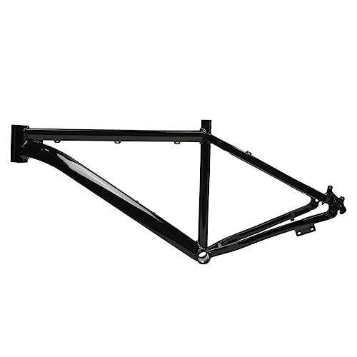 Mountainbike-Rahmen : OUBUBY 26-Zoll-Mountainbike-Rahmen, Klapprad-Rahmen Scheibenrahmen Mountainbike-Rahmen mit Interner Schiene Aluminium-Fahrradrahmen Fahrradrahmen Tilting-Hardtail-Rahmen (Schwarz)