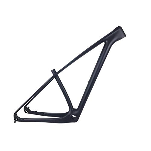 Mountainbike-Rahmen : PPLAS 29er Carbon Mountain Bike-Rahmen 27.5er Carbon MTB-Fahrradrahmen 142 * 12mm 135 * 9mm QR 650B MTB-Fahrradrahmen (Color : Black Color, Size : 27.5er 15inch Matte)