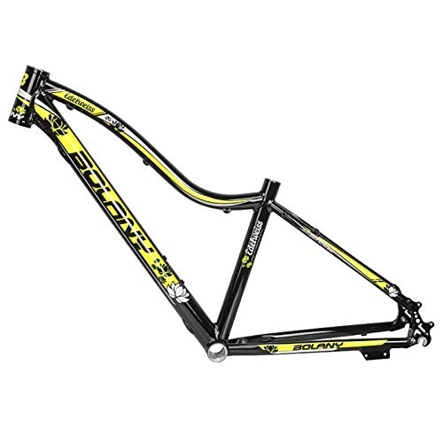 Mountainbike-Rahmen : QDY-26 Zoll Aluminiumlegierung Fahrrad Mountainbike Rahmen für Damen Fahrradteile Zubehör, Black Yellow
