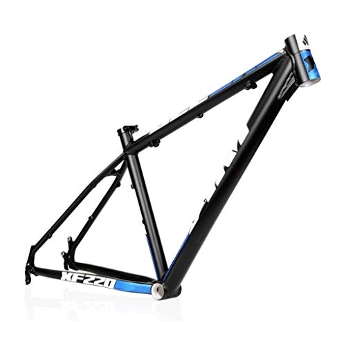 Mountainbike-Rahmen : Rennrad Rahmenset, AM / XF220 Mountainbike-Rahmen, 26 / 27, 5 Zoll leichten Aluminiumlegierung-Fahrrad-Rahmen, Geeignet for MTB, Cross Country, Down Hill (schwarz / blau) (Size : 26")