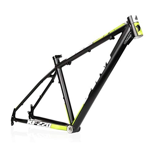 Mountainbike-Rahmen : Rennrad Rahmenset, AM / XF220 Mountainbike-Rahmen, 26 / 27, 5 Zoll leichten Aluminiumlegierung-Fahrrad-Rahmen, Geeignet for MTB, Cross Country, Down Hill (schwarz / grün) (Size : 26")