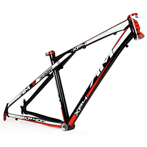 Mountainbike-Rahmen : Rennrad Rahmenset, AM / XP400 Mountainbike-Rahmen, 26 / 16 Zoll leichten Aluminiumlegierung-Fahrrad-Rahmen, Geeignet for MTB, Cross Country, Down Hill (schwarz / rot)