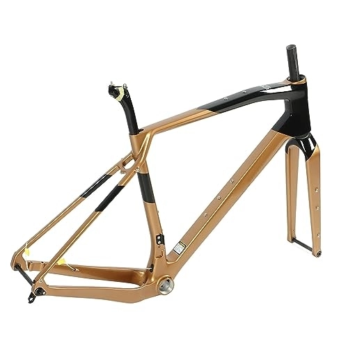 Mountainbike-Rahmen : RiToEasysports Fahrradrahmen aus Kohlefaser, Vollgefederter All-Mountain-MTB-Rahmen, Interne Führung des Mountainbike-Rahmens für Radfahren Im Freien (XL-53CM)