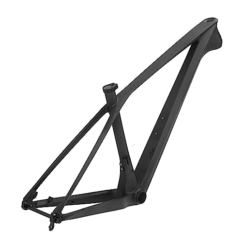 Mountainbike-Rahmen : RiToEasysports Kohlefaser-Mountainbike-Rahmen, 17-Zoll-Hardtail-Fahrradrahmen, Schnellspanner, 142 X 12 Hinterachse, für Mountainbikes