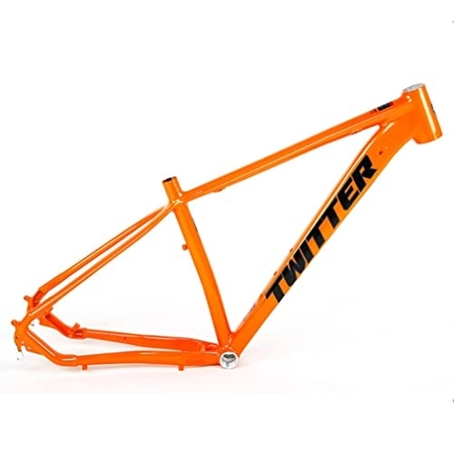 Mountainbike-Rahmen : YOJOLO Mountainbike Rahmen 27.5 / 29 Zoll Hardtail MTB Rahmen 15'' / 17'' / 19'' Scheibenbremse Aluminiumlegierung Fahrradrahmen Schnellspanner 135mm BSA68 Fahrradgestell (Color : Orange, Size : 27.5x15'')