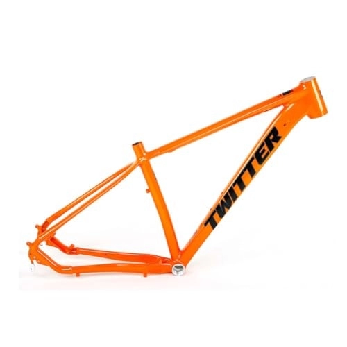 Mountainbike-Rahmen : ZFF 27.5 29er Mountainbike-Rahmen 15'' / 17'' / 19'' Aluminium-Legierung Hardtail MTB-Rahmen Scheibenbremse QR 135mm XC-Rahmen Interne Führung (Color : Orange, Size : 19'')