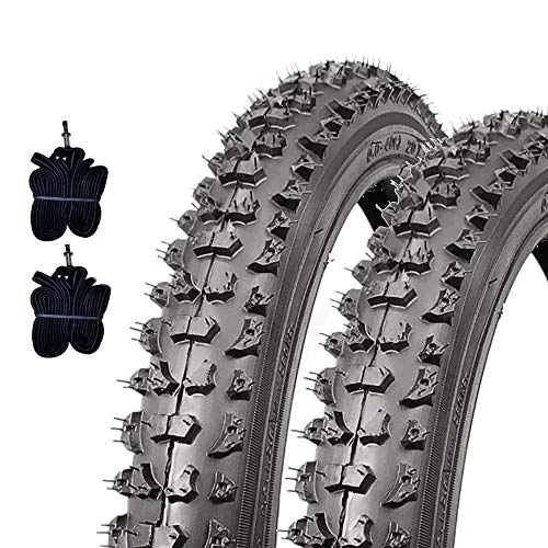 Mountainbike-Reifen : 2 Reifen Kenda 16 x 1.95 (50-305) + Luftkammern schwarz MTB Kinderfahrrad Mountainbike