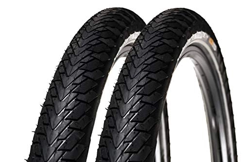 Mountainbike-Reifen : 2 Stück 28 Zoll Continental Contact Cruiser Fahrrad Reifen 28x2, 2 Mantel 55-622 Tire E-25 schwarz