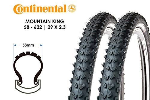 Mountainbike-Reifen : 2 Stück 29 Zoll Continental Mountain King 29x2.3 Fahrrad Reifen 58-622 MTB tire