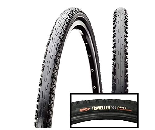 Mountainbike-Reifen : 2 x Reifen 26 x 1.60 (44-559) C1096P Traveller, All Season Compound, DEMISLICK für Mountainbike oder Straße, schwarz, aus Gummi
