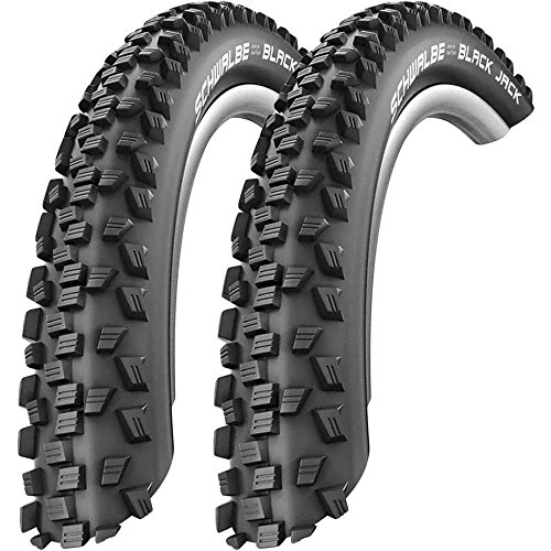 Mountainbike-Reifen : 2 x Schwalbe Black Jack PP Draht Reifen 20 x 1, 90 | 47-406 schwarz