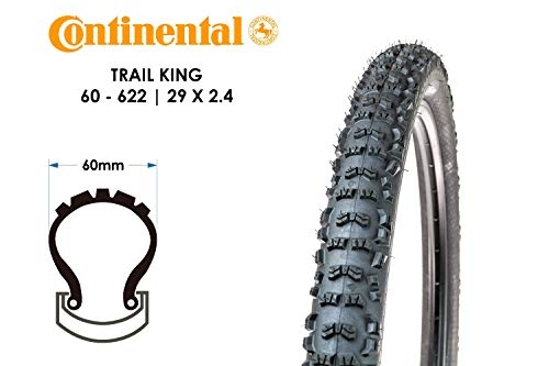 Mountainbike-Reifen : 29 Zoll Continental Trail King 60-622 Fahrrad MTB Reifen 29x2.4 Mantel Tire