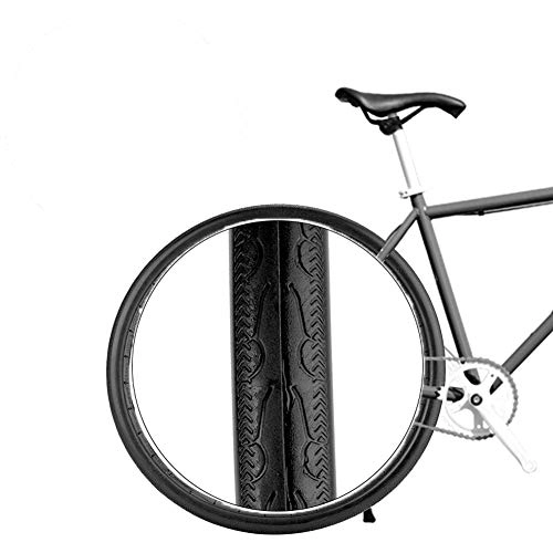 Mountainbike-Reifen : 700x23c Fahrradreifen, 26 Zoll Fahrradreifen Vollschlauch Explosionsgeschützter Reifen für MTB und 700c Rennräder(Schwarz)