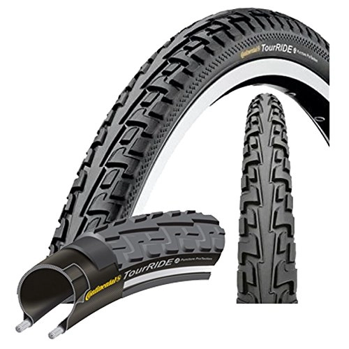 Mountainbike-Reifen : Continental Tour Ride Tyre 26 x 1.75 Reflective Non Foldable Black
