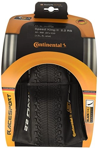Mountainbike-Reifen : Continental Unisex – Erwachsene Fahrradreifen Speed King II 2.2 RaceSport, Schwarz, 26 x 2.2 Zoll