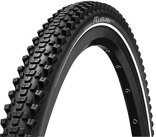Mountainbike-Reifen : Continental Unisex – Erwachsene Ruban Reifen, Schwarz, 27, 5x2.10